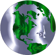 Earth Globe Stylized