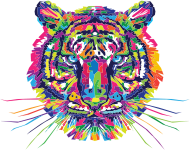 Geometric Tiger Head