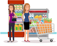 Two Women At The Supermarket