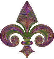 Fleur De Lis 3D Prismatic 2