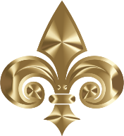 Fleur De Lis 3D Gold