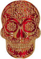 Sugar Skull Silhouette By Karen Arnold II Multichrome 3