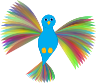 Flying Prismatic Dove
