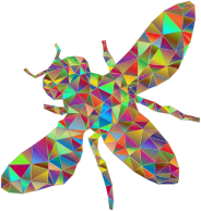 Low Poly Prismatic Bee