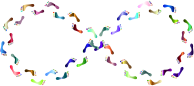 Feet Silhouette Infinity Prismatic 2