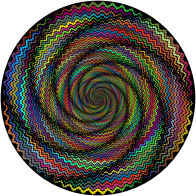 Decorative Abstract Prismatic Vortex