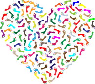 Feet Heart Prismatic
