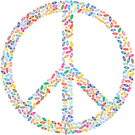 Petals Peace Sign Prismatic 3