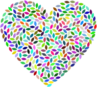 Petals Heart Prismatic