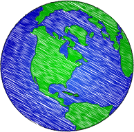 Simple Earth Sketch 2