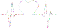 Music Heart EKG Prismatic