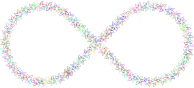 Floral Infinity Symbol Prismatic