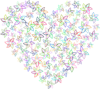 Floral Heart III Prismatic