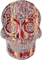 Sugar Skull Silhouette By Karen Arnold II Multichrome 5
