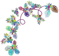 Flower Decoration By FractalBee Prismatic