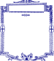 Blue Decoration Frame