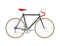 Flat design Race Bicycle
