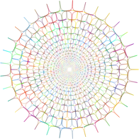 Abstract Line Art Vortex Prismatic No BG