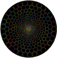 Abstract Line Art Vortex Prismatic II