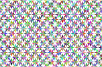 Prismatic Geometric Stars Background No BG