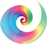 Golden Ratio Spiral Design Rainbow