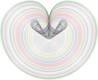 Golden Ratio Heart Line Art Type 2