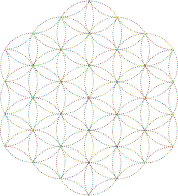 Flower Of Life Dots Prismatic No BG