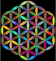 Flower Of Life Dots Prismatic 2