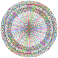 Prismatic Geometric Radial Line Art No BG