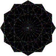 Simple Geometric Design Line Art Variation 2 Prismatic 2