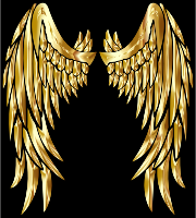 Gold Angel Wings