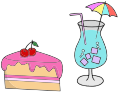 Luscious Cake & Drink!