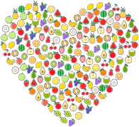 Fruit Icons Heart