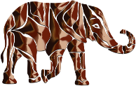 Abstract Elephant Camouflage