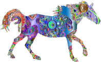 Decorated Horse Prismatic 3