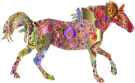 Decorated Horse Prismatic 4