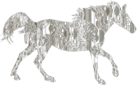 Decorated Horse Crystal