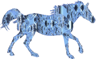 Decorated Horse Cobalt Chrome