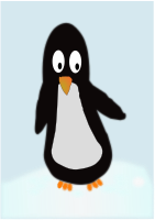 curious penguin
