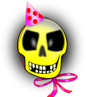 celebrating skull