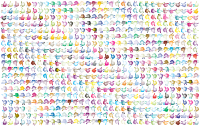Stylized Thumbs Up Background Prismatic No BG