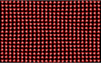 Stylized Hearts Background Red