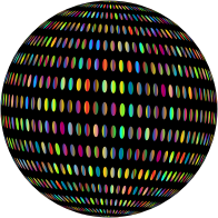 Spiral Circles Sphere Prismatic With BG