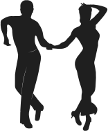 Couple Dancers Silhouette