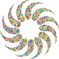 Circles Radial Design Prismatic