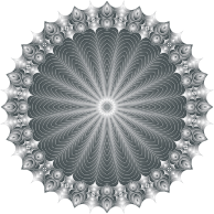 Mandala Line Art Design Duochrome