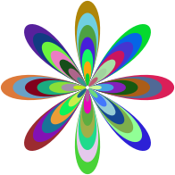 Abstract Floral Shape Line Art Groovy Edition