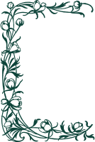 Green Flower Frame