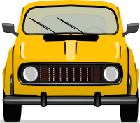 Car Frontview Vintage Old - Remix