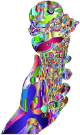 Man Holding Ice Cream Surreal 2